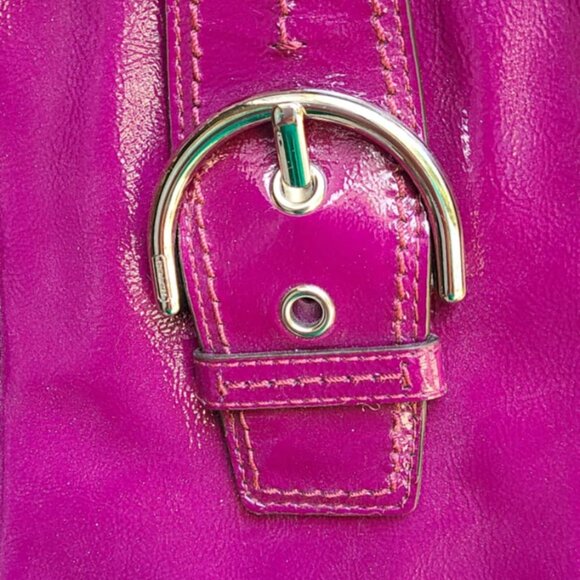 Coach SOHO Plumb Patient Leather Handbag NWOT! - Picture 10 of 13